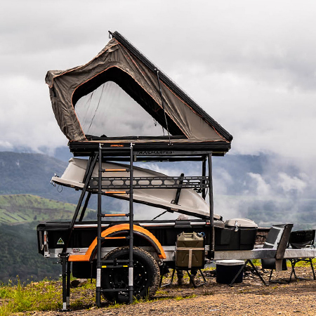 POD Trailer overhead mounting for roof top tent